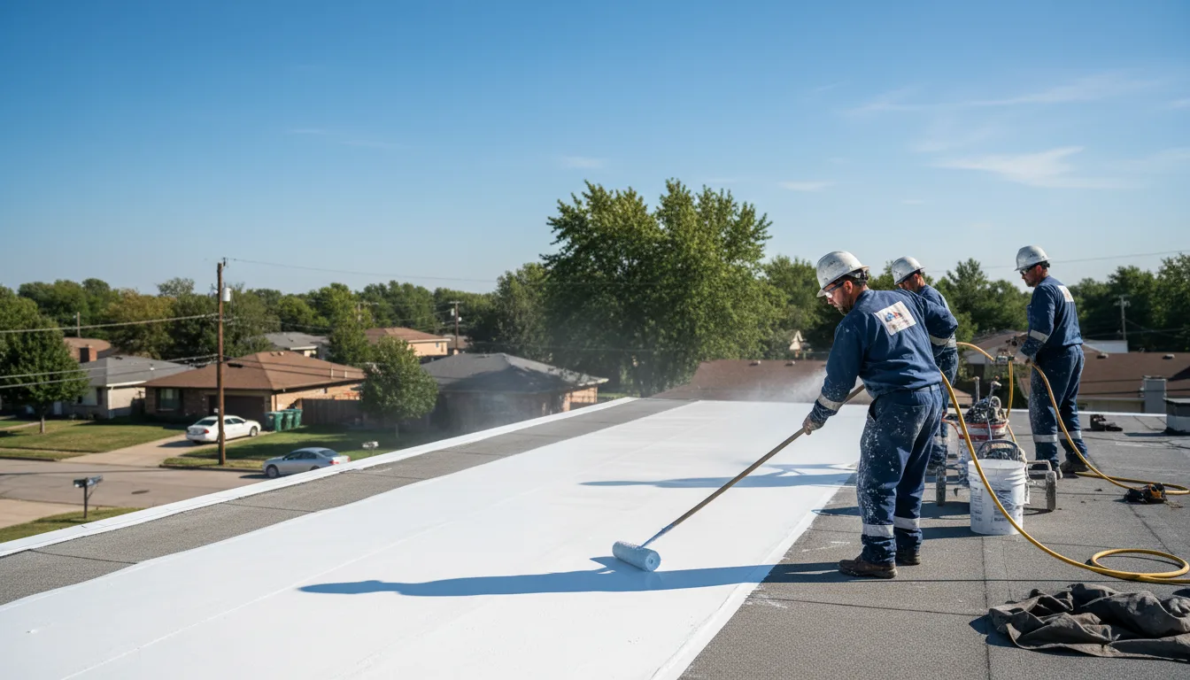 Commercial roof coating in Hamlin, NY near me